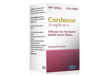 CARDENOR 25 MG/25 ML IV INFUZYON ICIN KONSANTRE COZELTI ICEREN 1 FLAKON